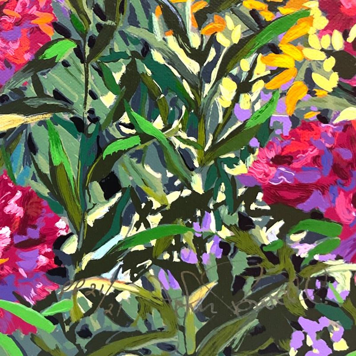 John Powell, "Cobblestone Arbor" Limited Edition Publisher's Proof on Canvas, Numbered 21/21 and Hand Signed with Letter of Authenticity.