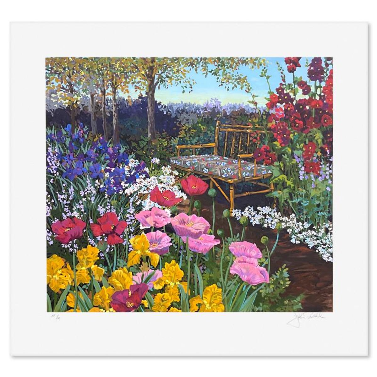 John Powell, "Tranquility" Limited Edition Printer's Proof Serigraph, Numbered 1/21 and Hand Signed with Letter of Authenticity.