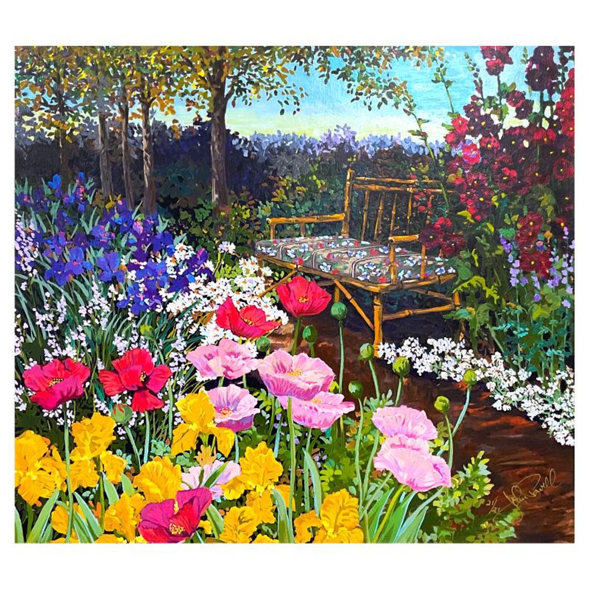 John Powell, "Tranquility" Limited Edition Printer's Proof on Canvas, Numbered 21/21 and Hand Signed with Letter of Authenticity.