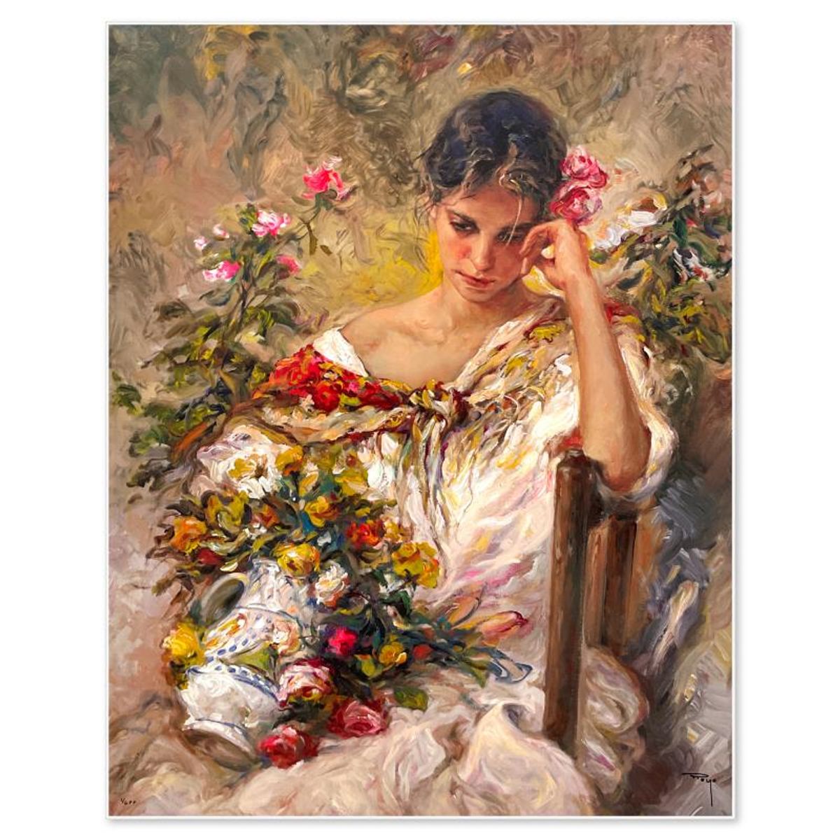 Royo, "Recuerdo" Limited Edition Publisher's Proof on Clay-Board (36" x 29"), Numbered 1/6 and Hand Signed with Letter of Authenticity.
