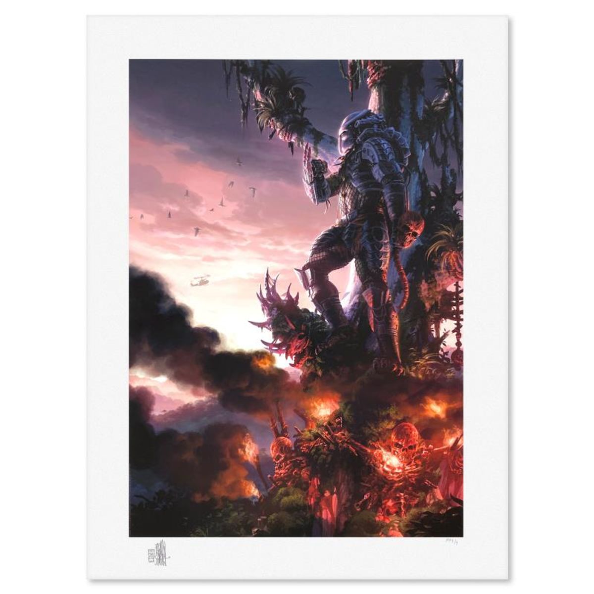 Fabian Schlaga, "Predator Jungle Hunter" Limited Edition, PP Numbered 3/4 and Signed with Letter of Authenticity.