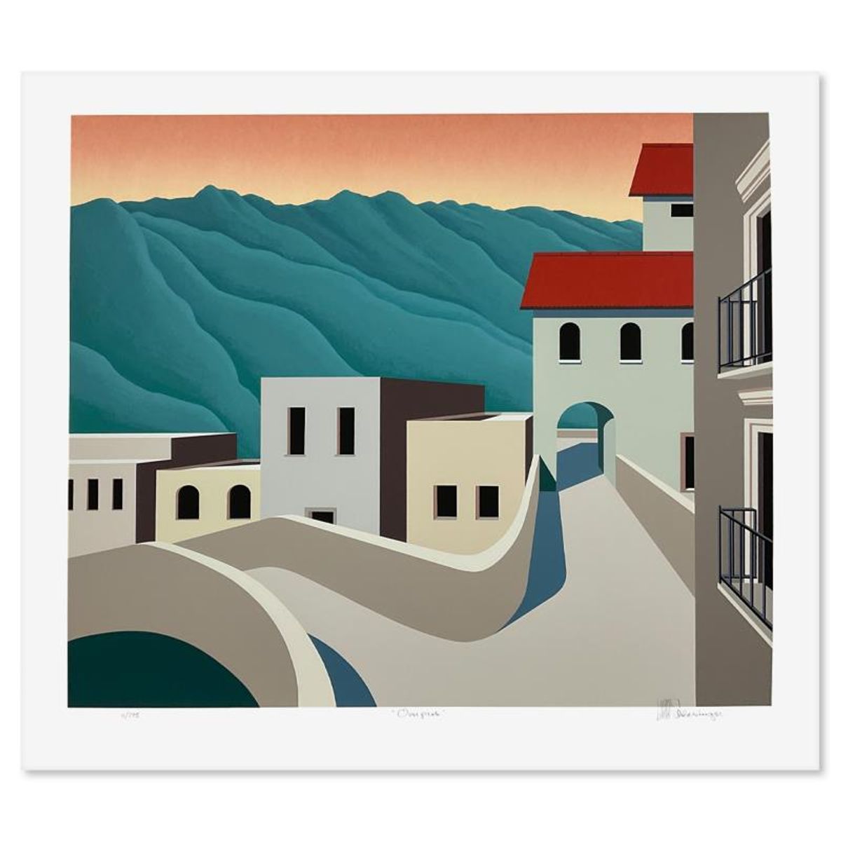 William Schlesinger (1915-2011), "Overpass" Limited Edition Serigraph, Numbered 11/295 and Hand Signed with Letter of Authenticity
