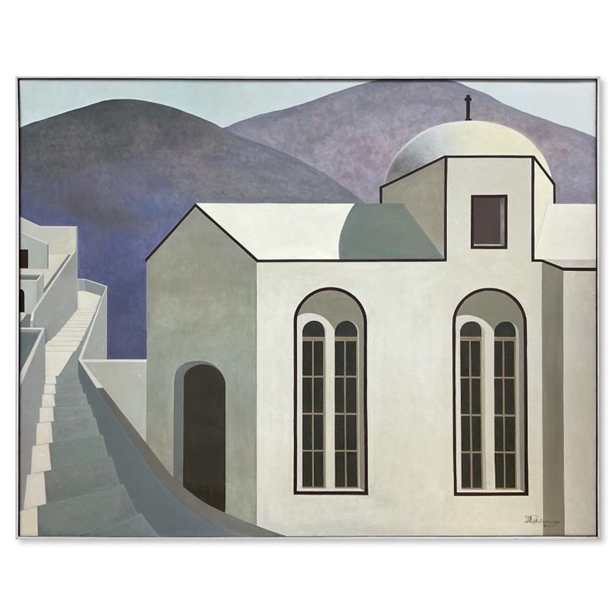 William Schlesinger (1915-2011), "Pathway To" Framed Original Oil Painting on Canvas (48.5" x 60.5"), Dated 1979 and Hand Signed with Letter of Authenticity