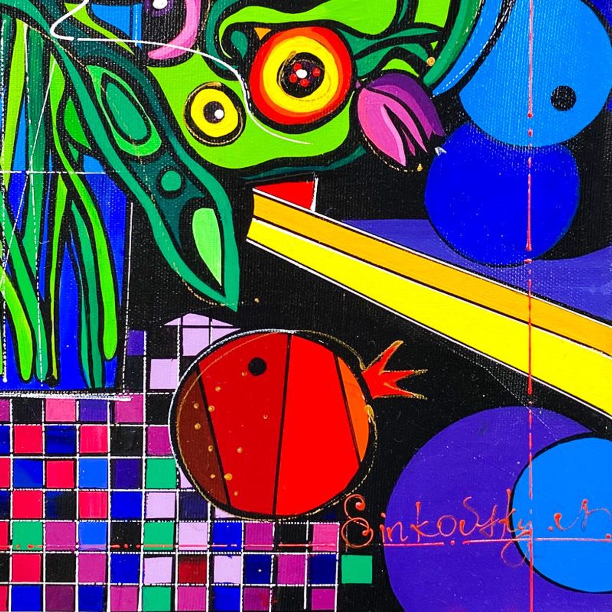 Natalia Sinkovsky, Original Acrylic Painting on Canvas, Hand Signed with Letter of Authenticity