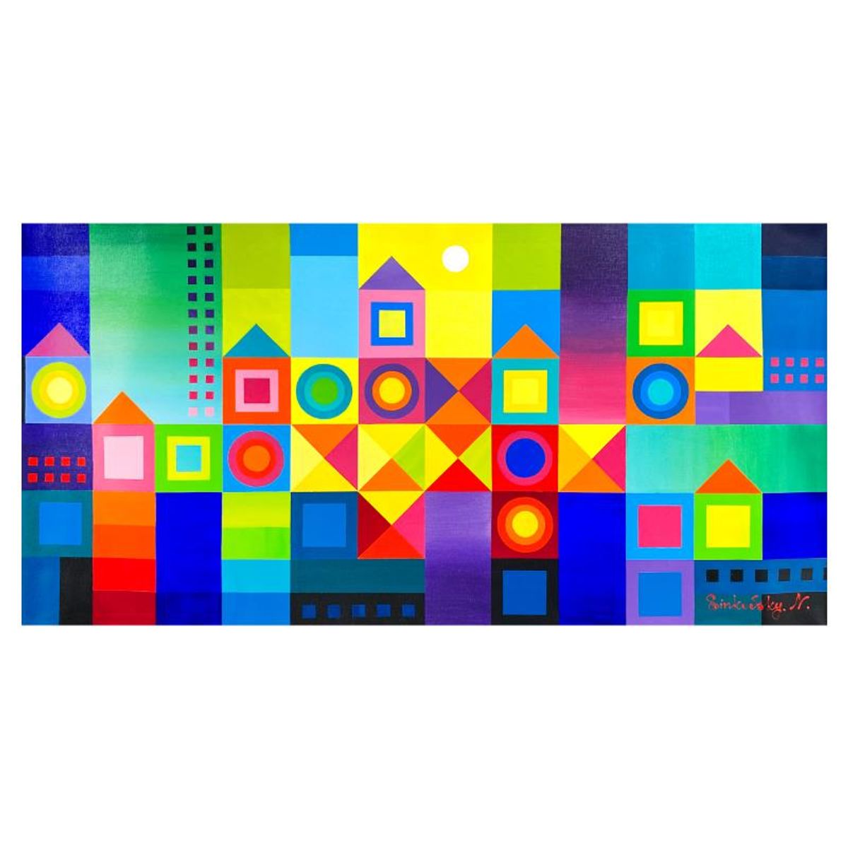 Natalia Sinkovsky, Original Acrylic Painting on Canvas, Hand Signed with Letter of Authenticity