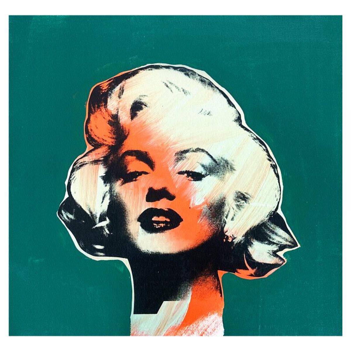 Steve Kaufman (1960-2010), "Marilyn Monroe" Hand Embellished Limited Edition Silkscreen Mixed Media on Canvas, Numbered 29/99 and Hand Signed with LOA.