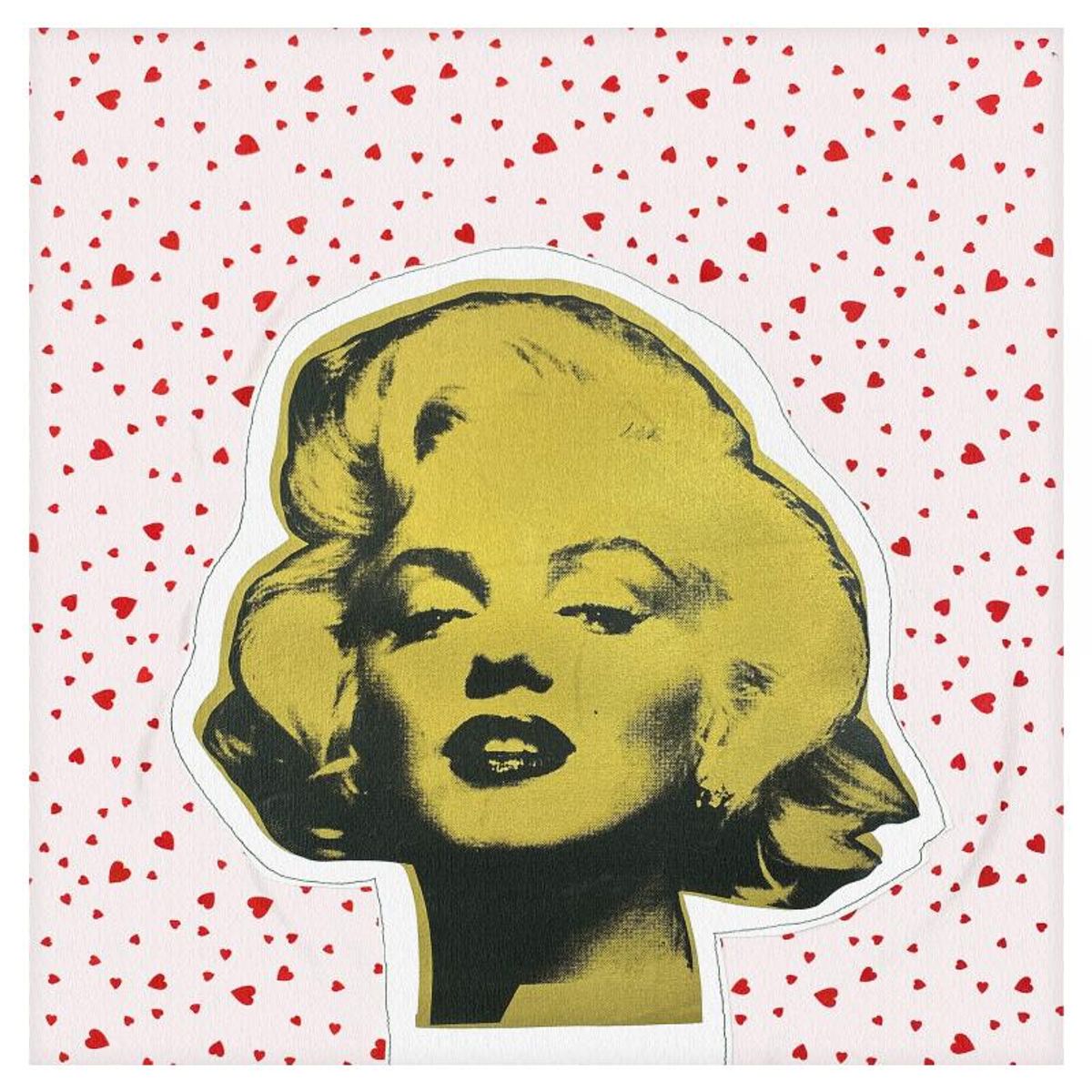 Steve Kaufman (1960-2010), "Marilyn Monroe" Limited Edition Silkscreen on Canvas and Fabric, CP Numbered 1/50 and Hand Signed with LOA.