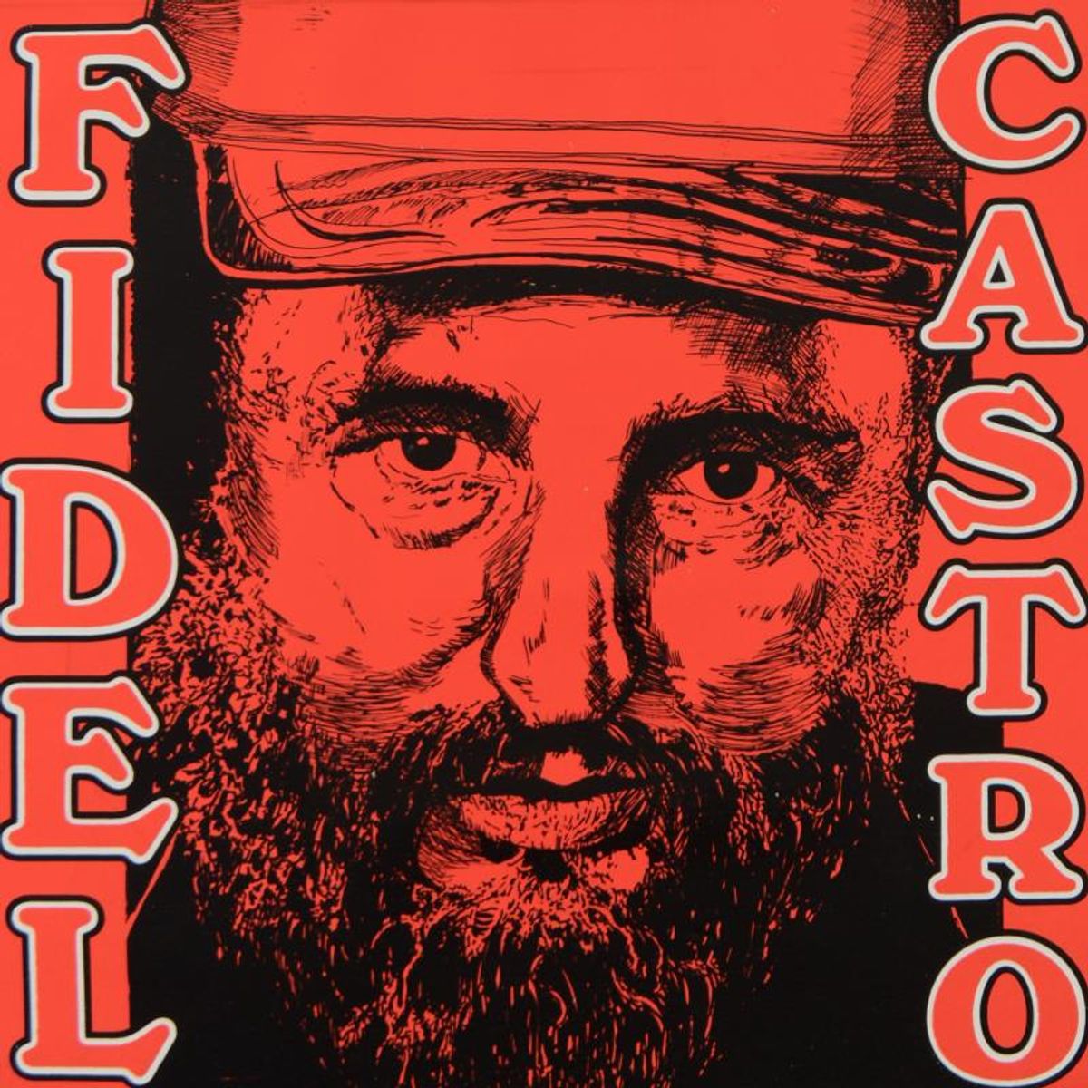 Steve Kaufman (1960-2010), "Fidel Castro" Limited Edition Hand Pulled Silkscreen on Canvas, TP Numbered 8/100 and Hand Signed Inverso with Letter of Authenticity.