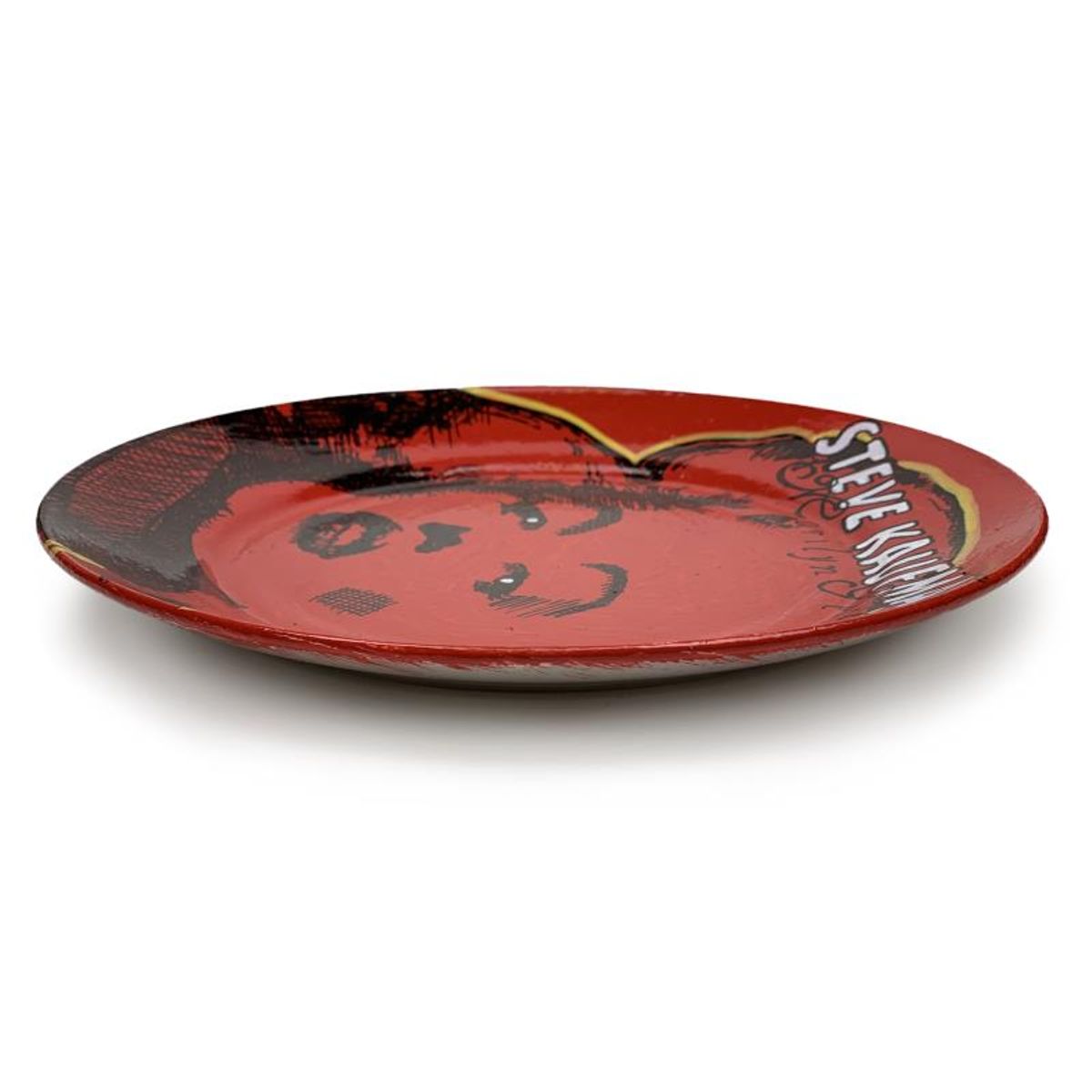 Steve Kaufman (1960-2010), "Marilyn" Hand Painted Plate, Hand Signed with Letter of Authenticity.
