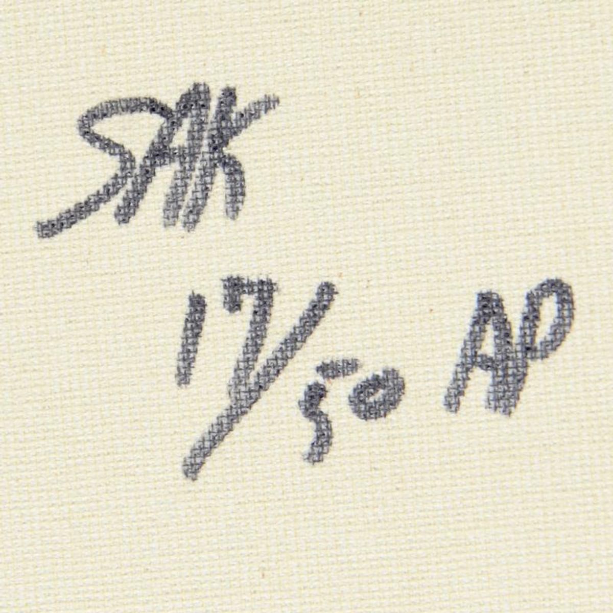 Steve Kaufman (1960-2010), "Bill Clinton, We the People" Hand Pulled Limited Edition Silkscreen on Canvas, AP Numbered 17/50 and Hand Signed Inverso with Letter of Authenticity.