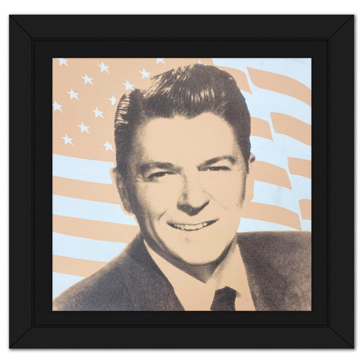 Steve Kaufman (1960-2010), "President Regan" Framed Hand Pulled Limited Edition Silscreen, Numbered PP 9/50 Inverso and Hand Signed with Letter of Authenticity
