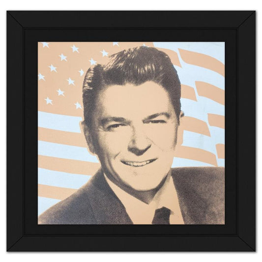 Steve Kaufman (1960-2010), "President Regan" Framed Hand Pulled Limited Edition Silscreen, Numbered PP 9/50 Inverso and Hand Signed with Letter of Authenticity