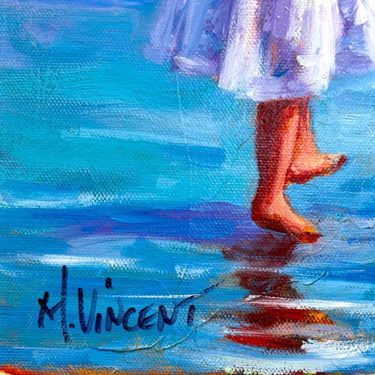 Michael Vincent, Original Painting on Canvas, Hand Signed with Letter of Authenticity.
