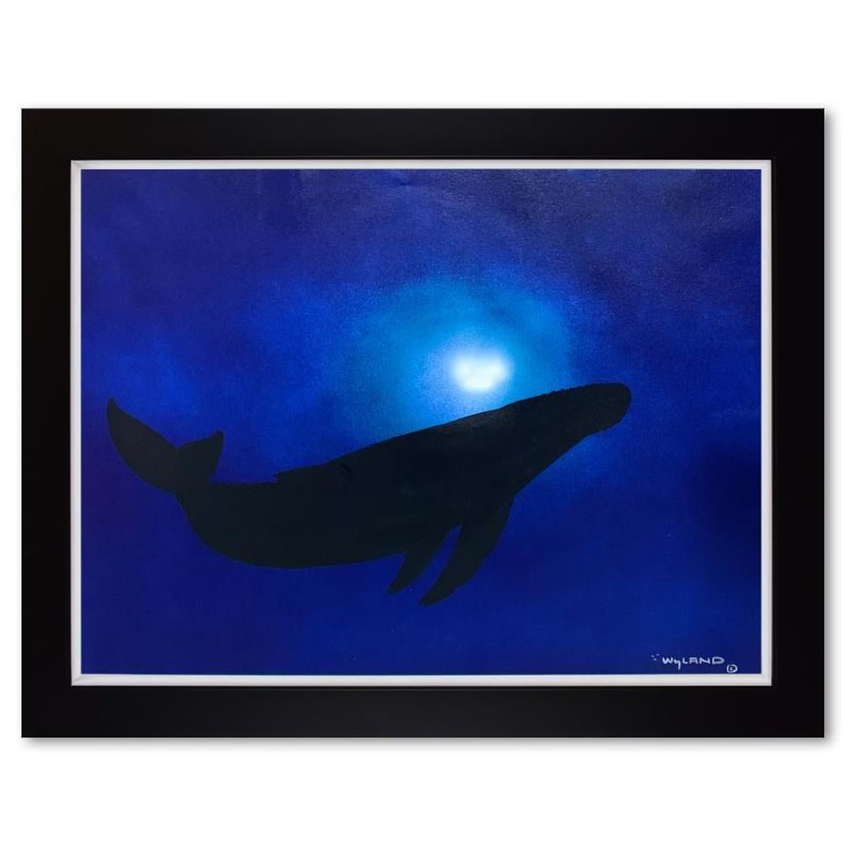 Wyland, Framed Original Painting on Canvas, Hand Signed by the artist and with a letter of authenticity.