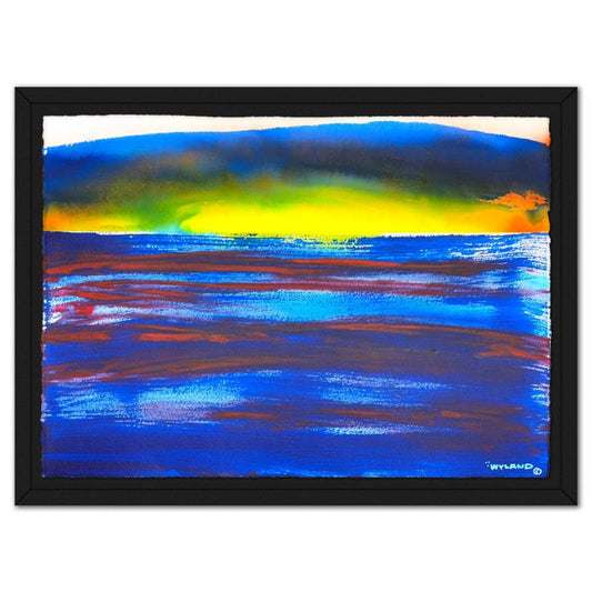 Wyland, Framed Original Watercolor Painting, Hand Signed with Letter of Authenticity.