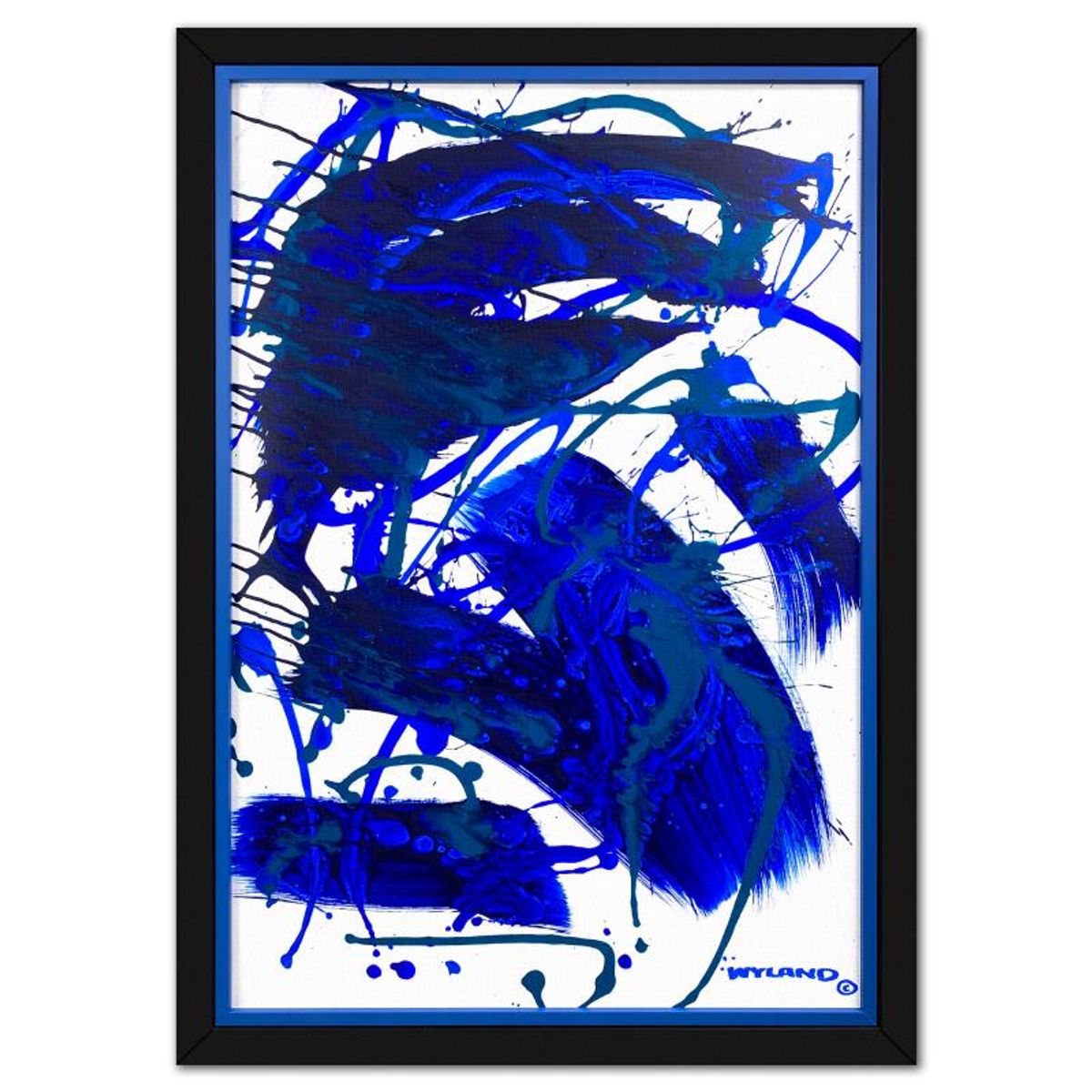 Wyland, Framed Original Acrylic Painting on Canvas, Hand Signed with Letter of Authenticity.
