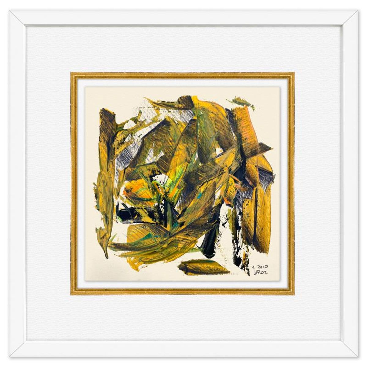 Yuroz, Framed Original Painting, Hand Signed with Letter of Authenticity.