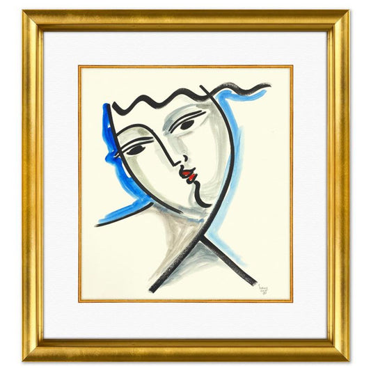 Yuroz, Framed Original Painting, Hand Signed with Letter of Authenticity.