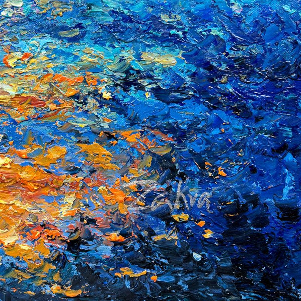 Zahra, Hand Signed Original Acrylic Painting on Canvas with Letter of Authenticity.