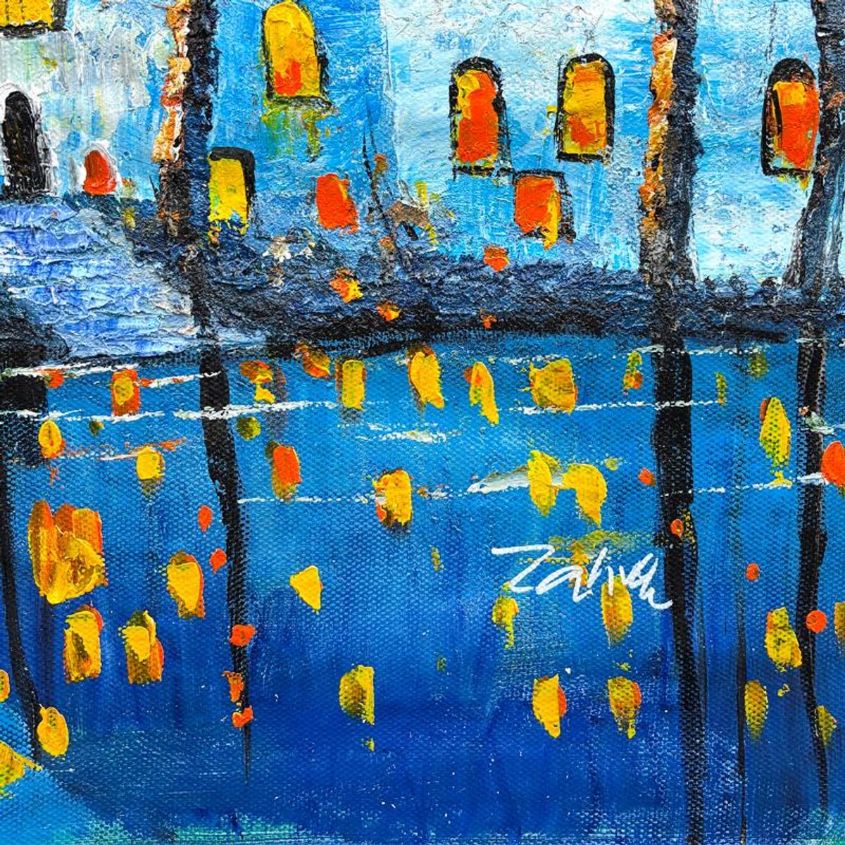Zahra, Hand Signed Original Acrylic Painting on Canvas with Letter of Authenticity.