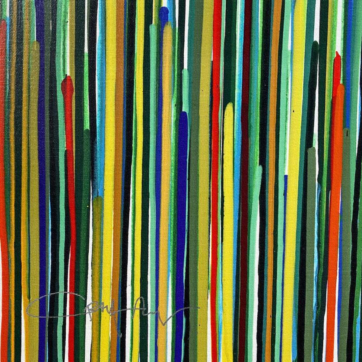Craig Alan, "Populus: Environmental Change" Framed Limited Edition on Canvas, Numbered and Hand Signed with Letter of Authenticity.