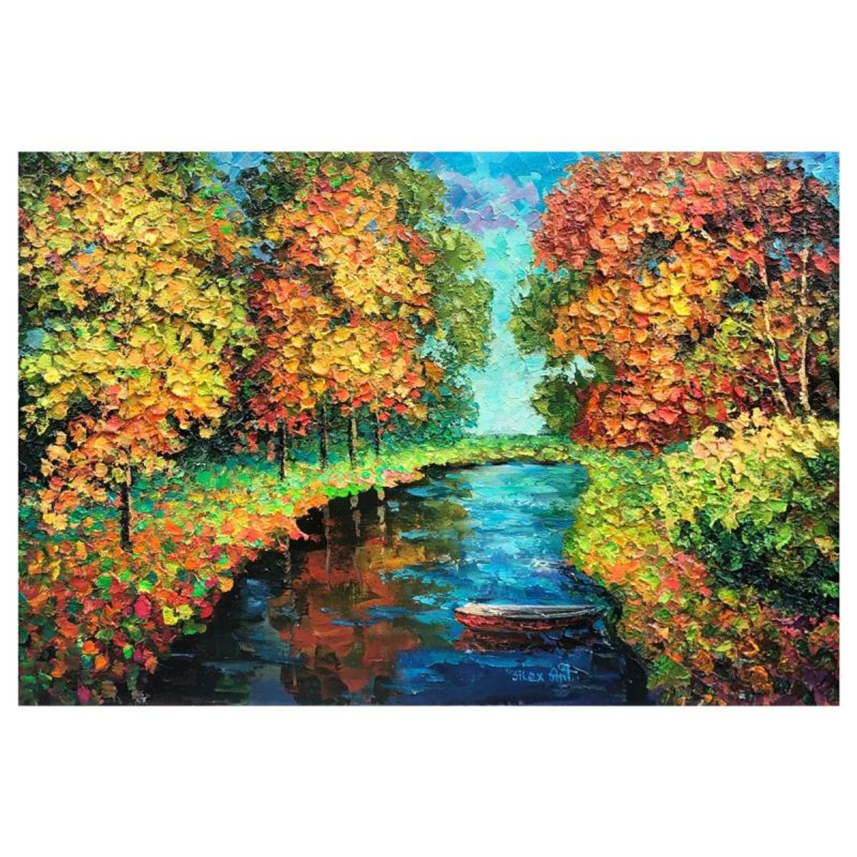 Alexander Antanenka, "Tales Of The Golden Forest" Original Painting on Canvas, Hand Signed with Letter of Authenticity.