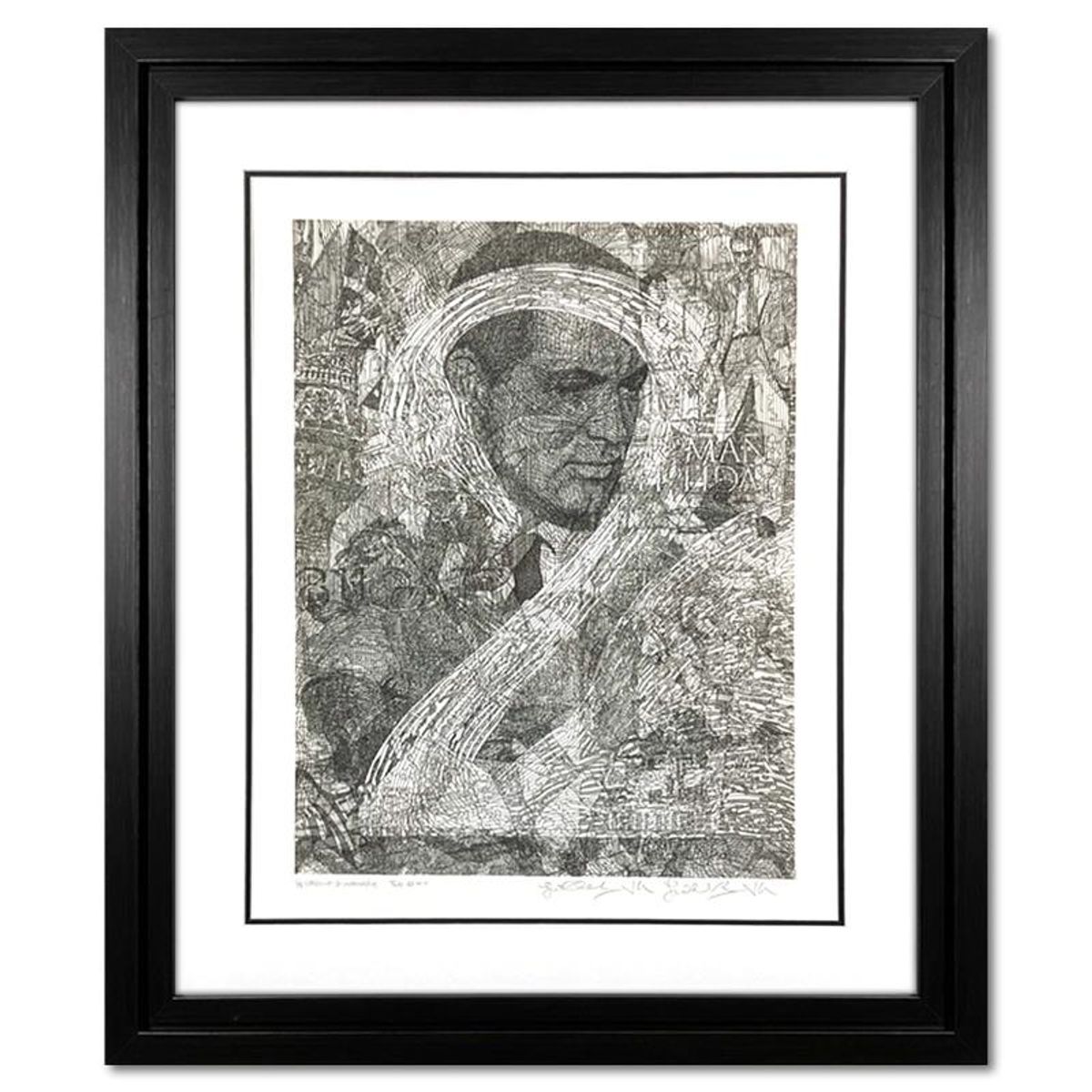 Guillaume Azoulay, "Two" Framed Limited Edition Etching, Numbered I/II and Hand Signed with Letter of Authenticity.