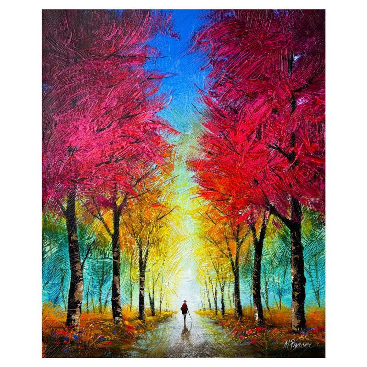 Mark Braver, Original Acrylic Painting on Canvas, Hand Signed with Letter of Authenticity.