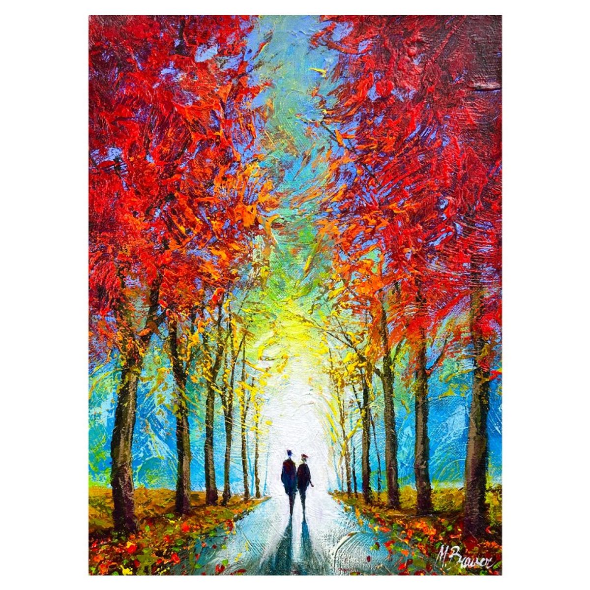 Mark Braver, Original Acrylic Painting on Canvas, Hand Signed with Letter of Authenticity.