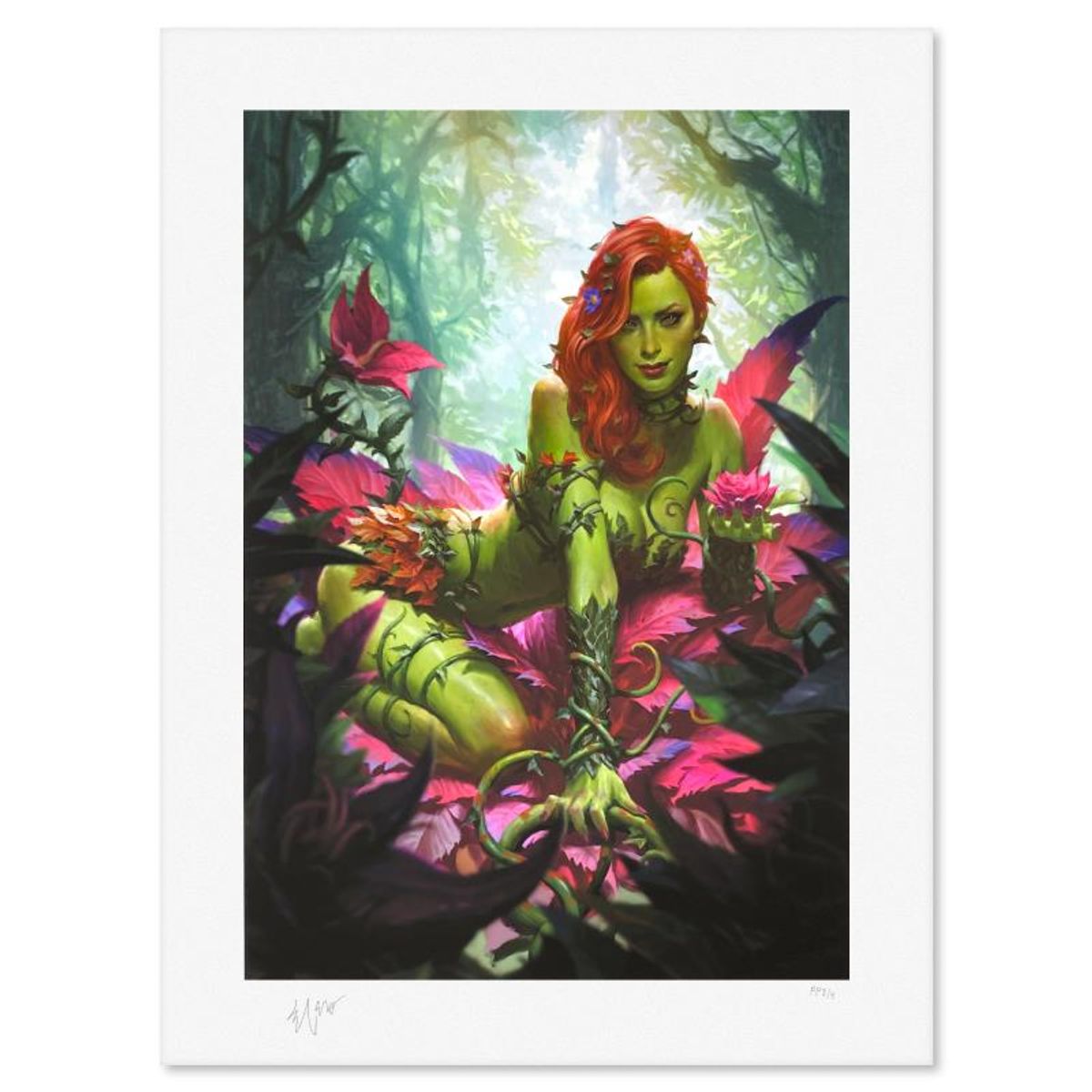 DC Comics & Heonhwa Choe, "Poison Ivy" Limited Edition, PP Numbered 3/4 and Signed with Letter of Authenticity.