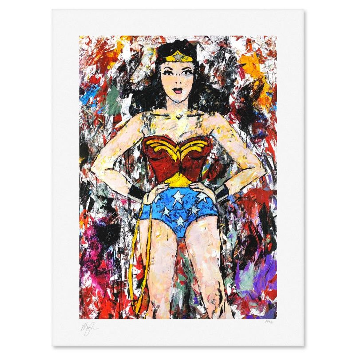 DC Comics & Megh Knappenberger, "Golden Age Wonder Woman" Sold Out Limited Edition, PP Numbered 3/4 and Signed with Letter of Authenticity.