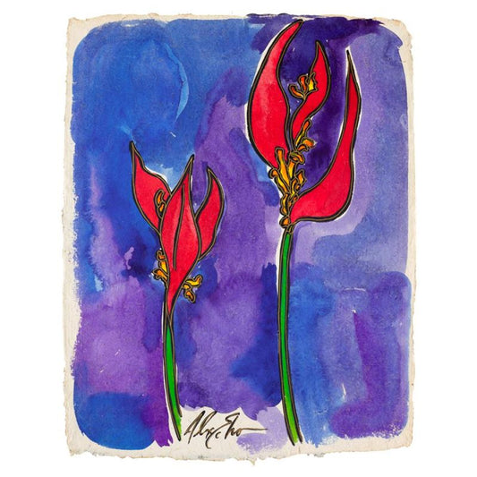 Alex Echo, "Untitled" Hand Signed Original Painting with Letter of Authenticity.