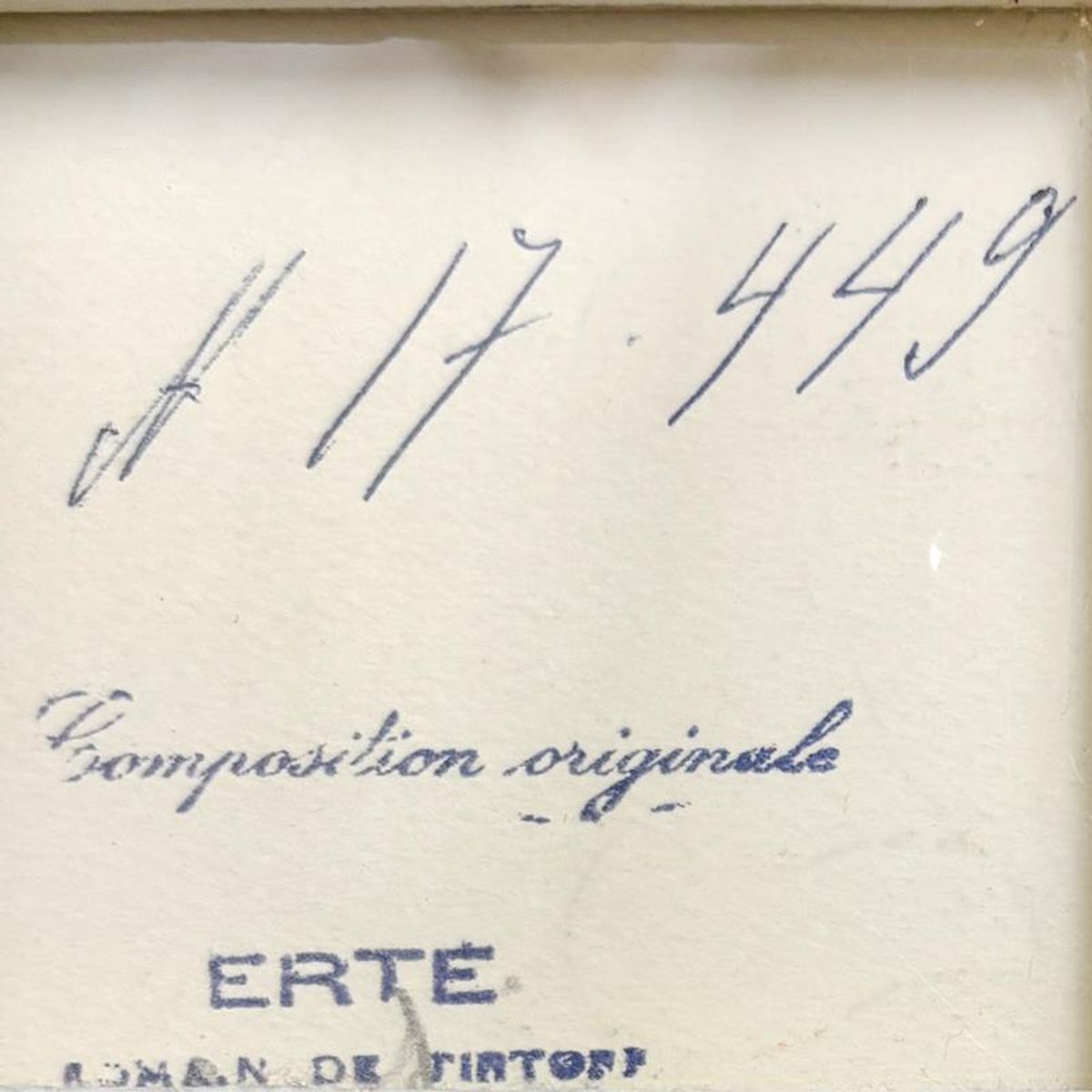 Erte (1892-1990), "Pickpockets, Ecolier, August 29, 1962" Framed Original Gouache Painting, Hand Signed with Letter of Authenticity.