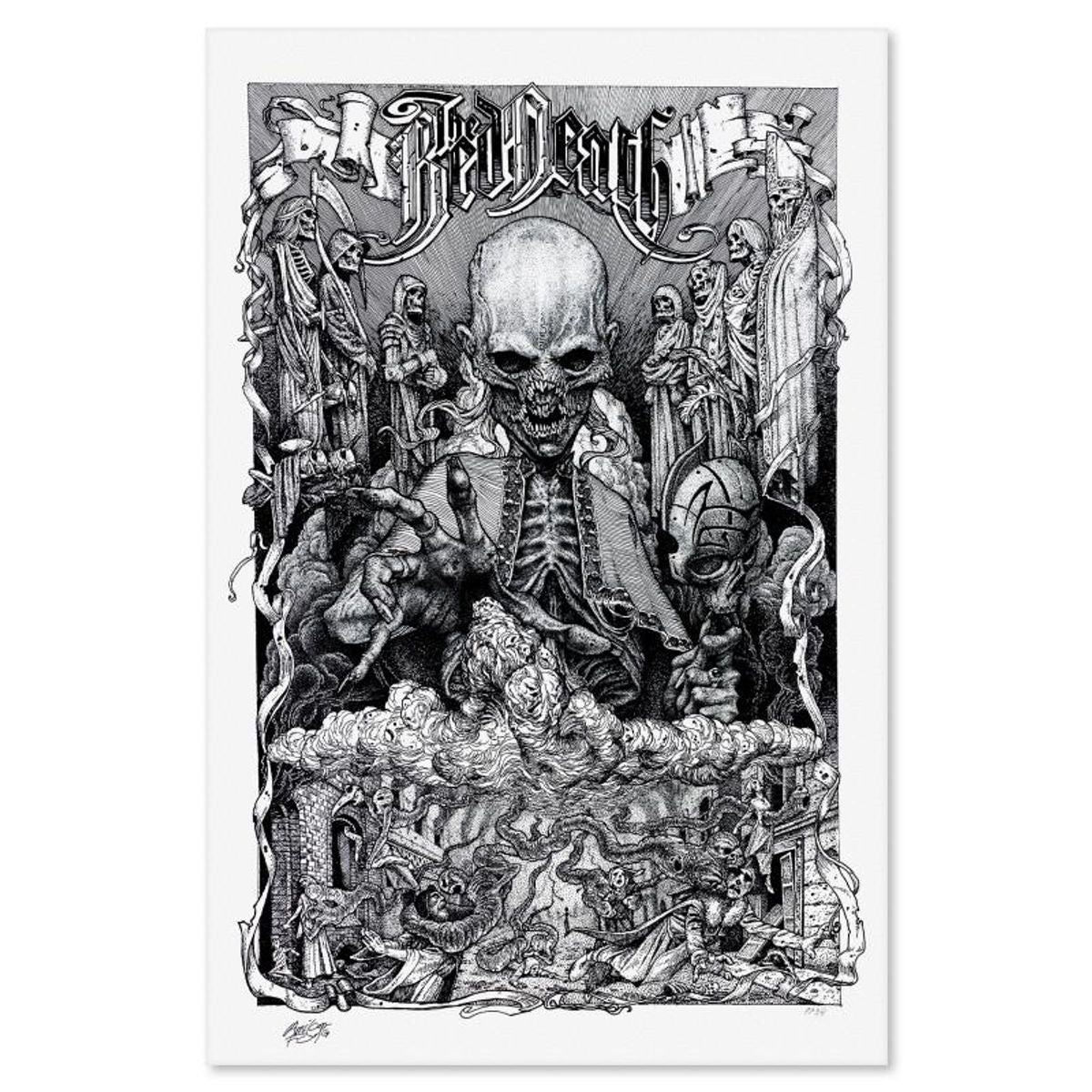 Amilcar Fong, "The Red Death" Limited Edition, PP Numbered 3/4 and Signed with Letter of Authenticity.