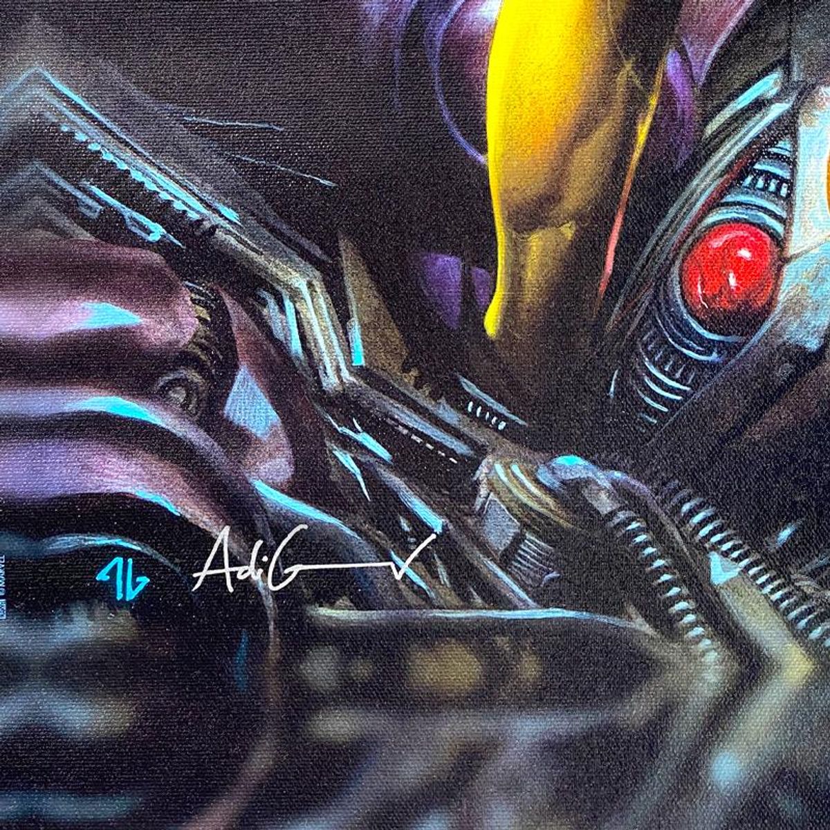 Marvel Comics & Adi Granov, "House of X #1" Limited Edition on Canvas, PP Numbered 3/4 and Signed with Letter of Authenticity.