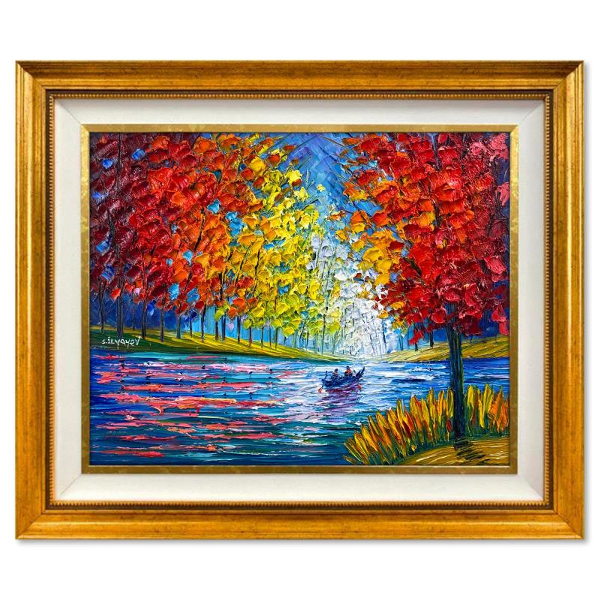 Slava Ilyayev, Framed Original Oil Painting on Canvas, Hand Signed with Letter of Authenticity.