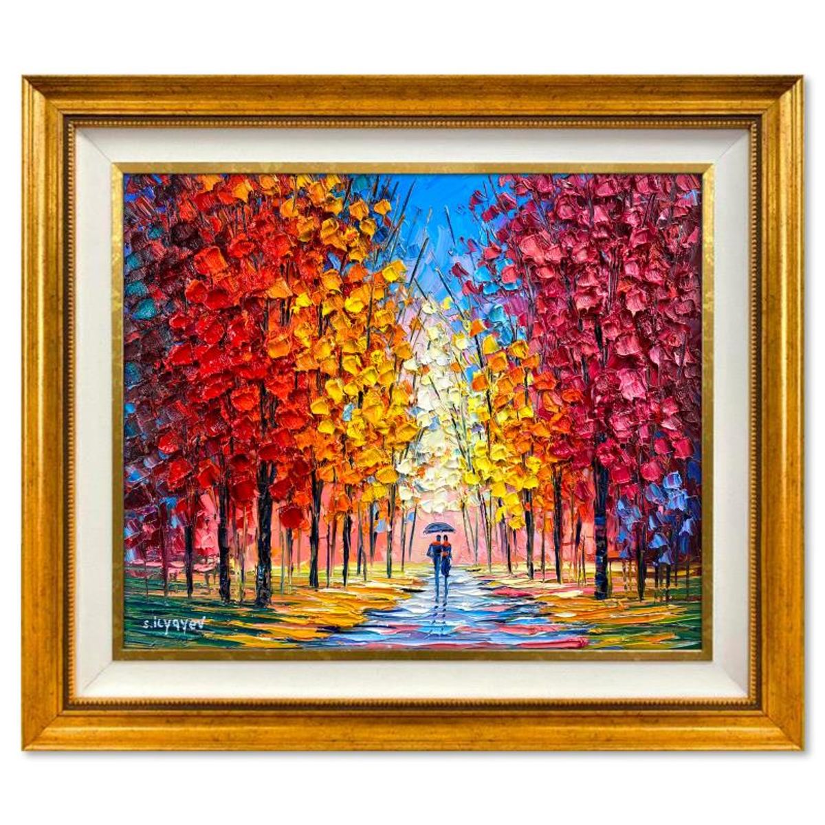 Slava Ilyayev, Framed Original Oil Painting on Canvas, Hand Signed with Letter of Authenticity.
