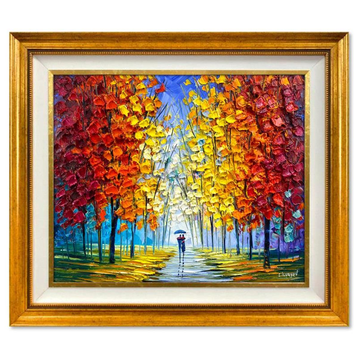 Slava Ilyayev, Framed Original Oil Painting on Canvas, Hand Signed with Letter of Authenticity.