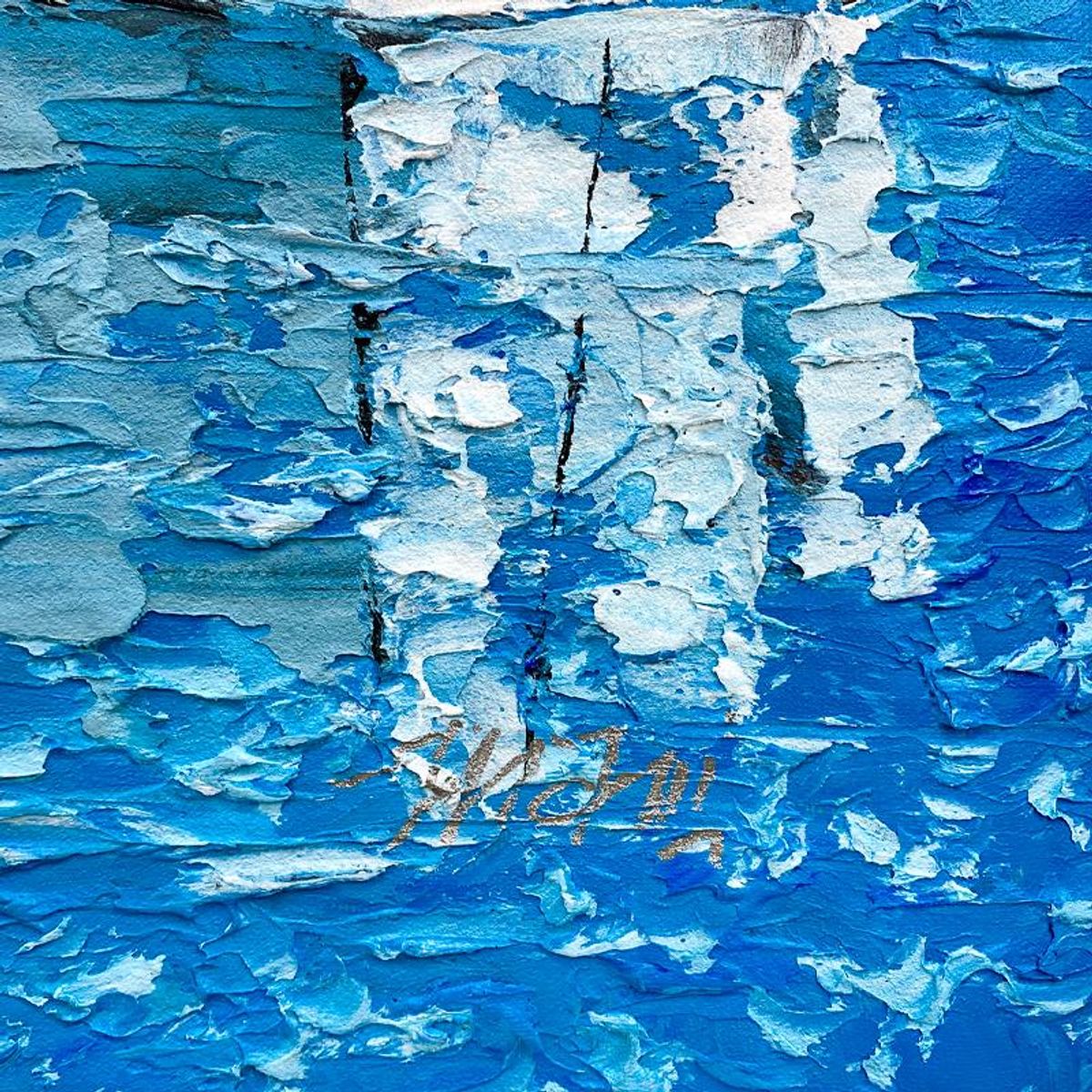 Mani, Original Acrylic Painting on Canvas, Hand Signed with Letter of Authenticity.