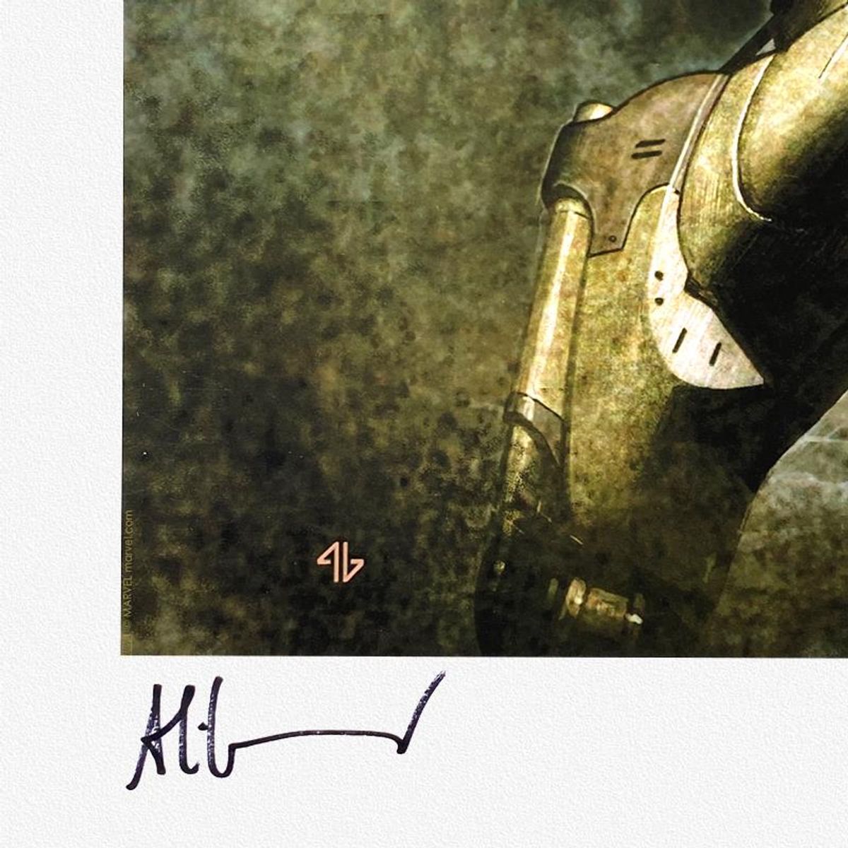 Marvel Comics & Adi Granov, "Iron Man vs Iron Monger" Sold Out Limited Edition, PP Numbered 3/4 and Hand Signed with Letter of Authenticity.
