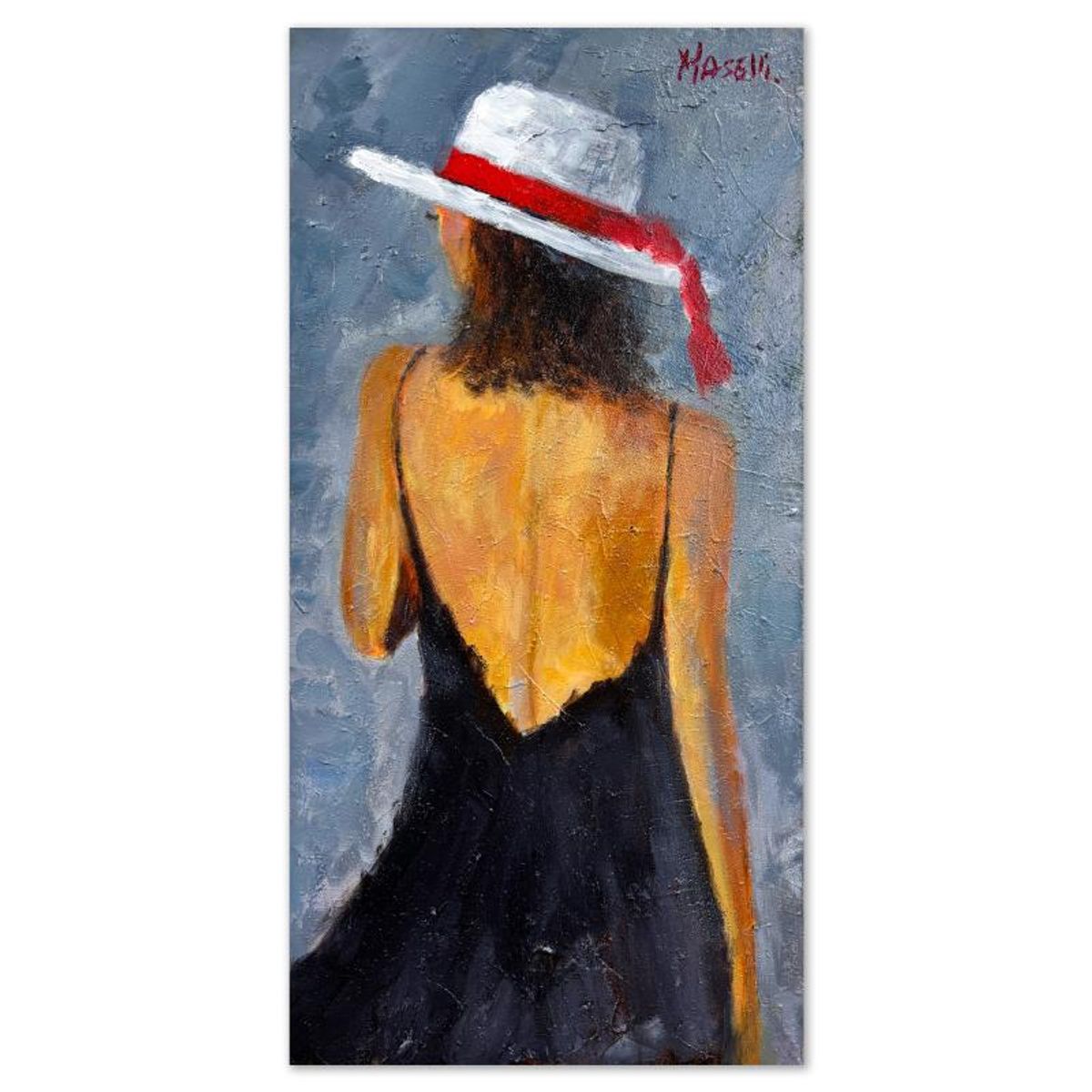 Michael Maselli, Original Painting on Canvas, Hand Signed with Letter of Authenticity.