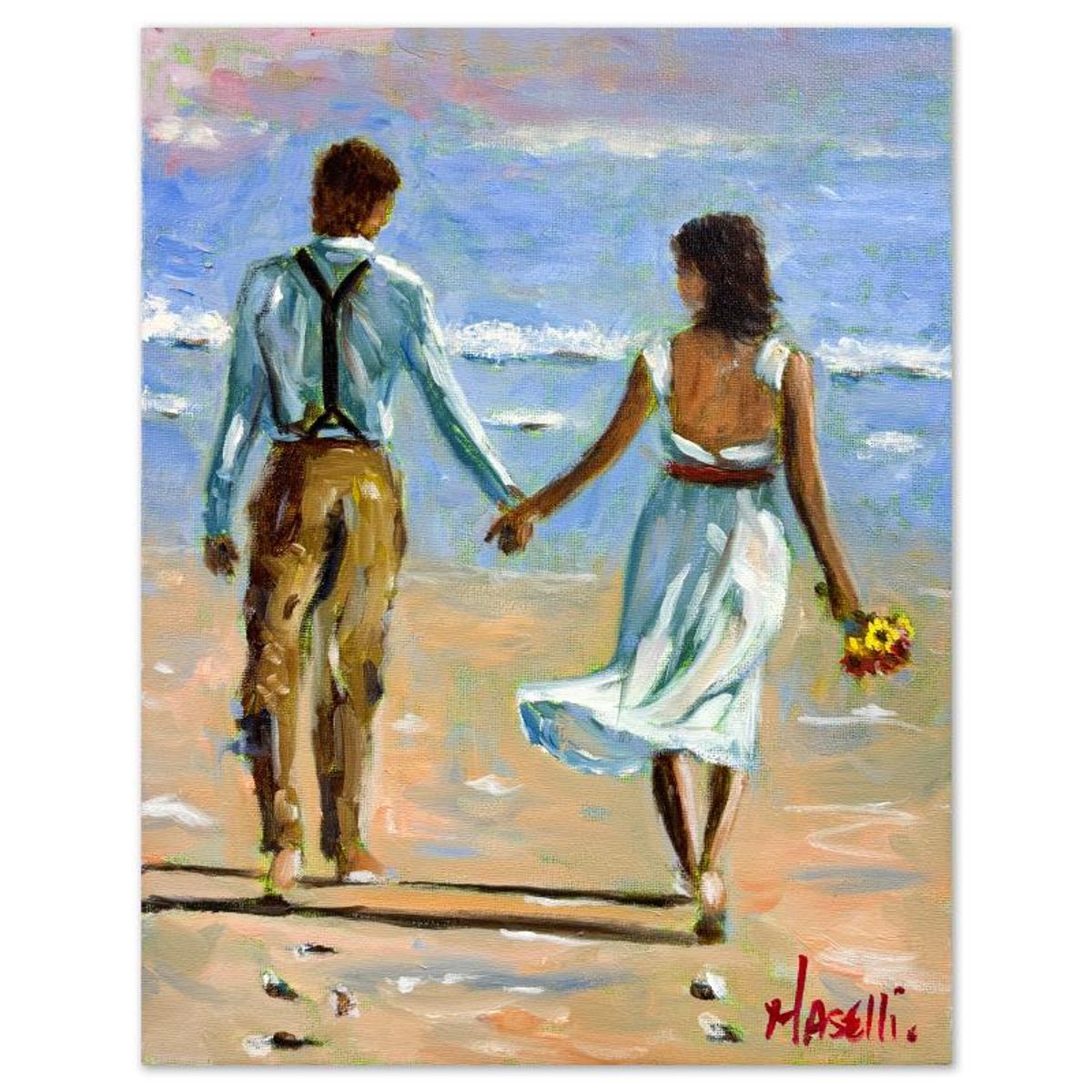 Michael Maselli, Original Painting on Canvas, Hand Signed with Letter of Authenticity.