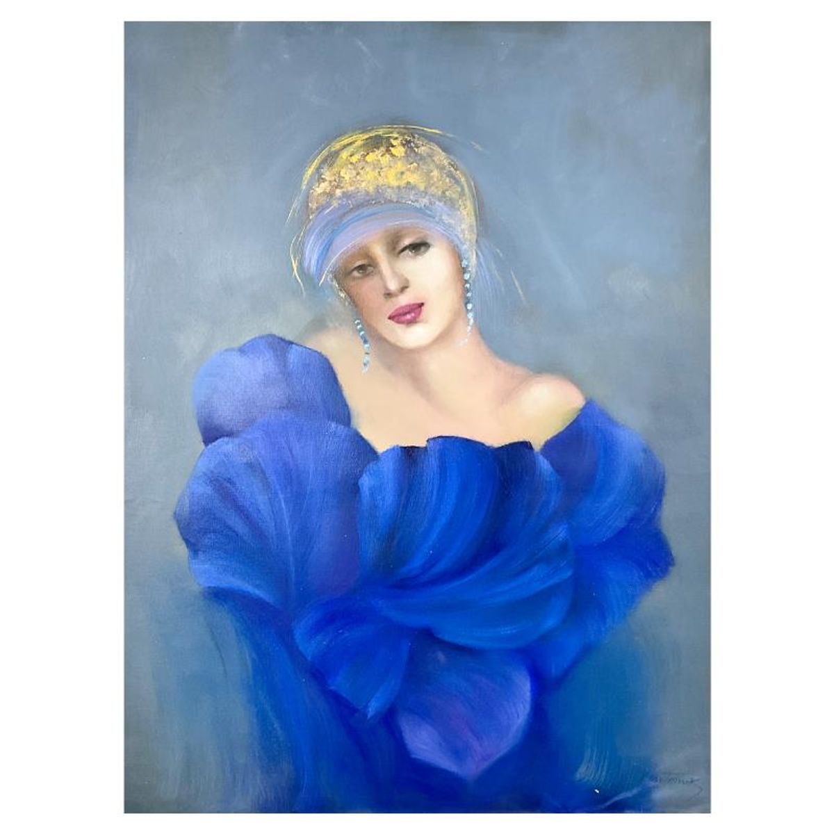 Victoria Montesinos, Original Acrylic Painting on Canvas, Hand Signed with Letter of Authenticity.