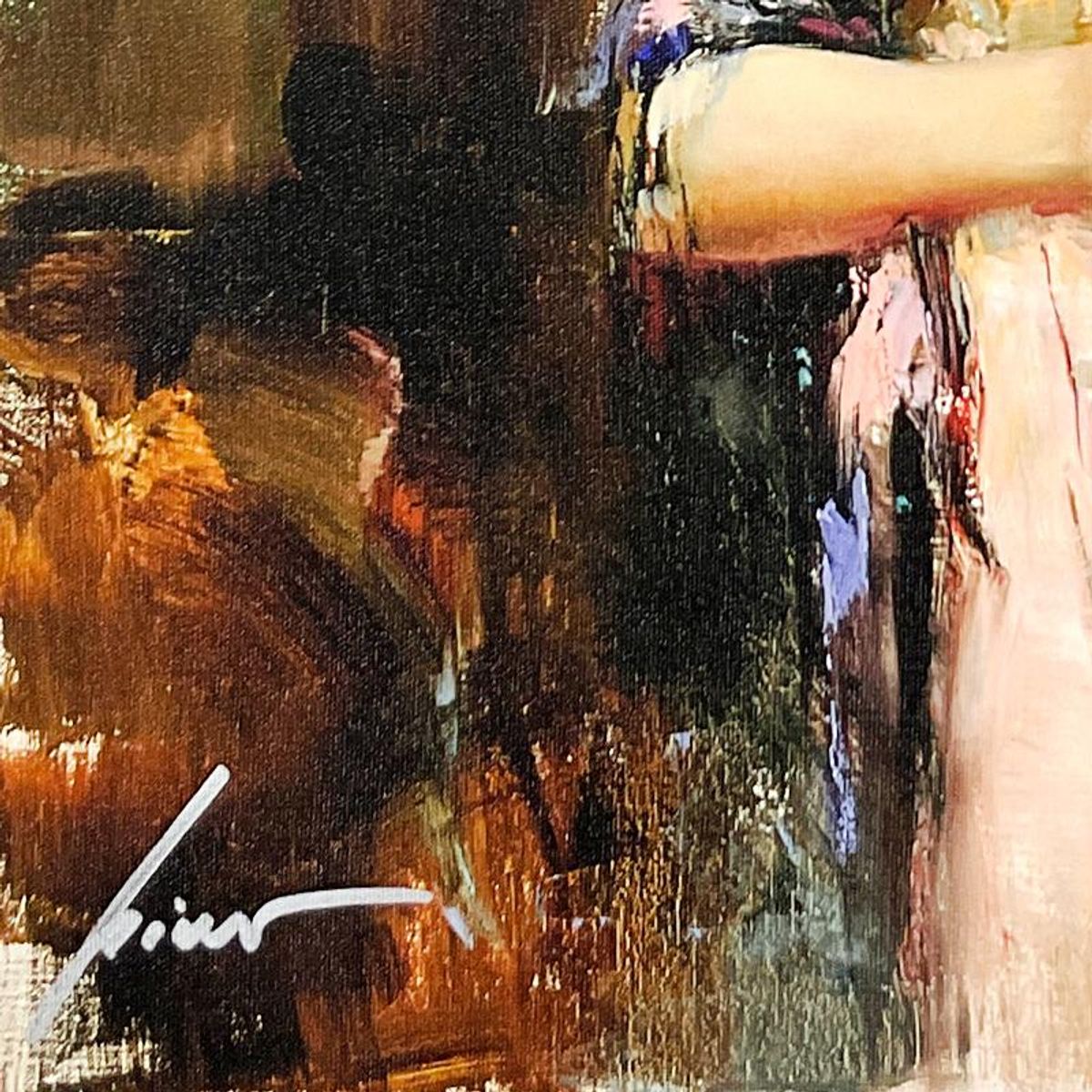 Pino (1939-2010), "Harmony" Limited Edition on Canvas, Numbered 281/295 and Hand Signed with Certificate of Authenticity.