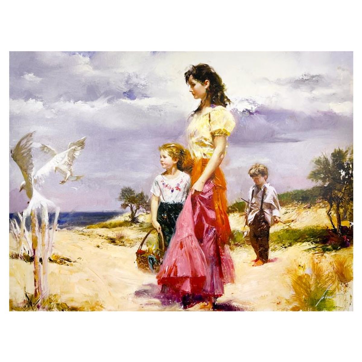 #1 in Edition: Pino (1939-2010), "Birds of Paradise" Limited Edition on Canvas, HC Numbered 1/25 and Hand Signed with Certificate of Authenticity.
