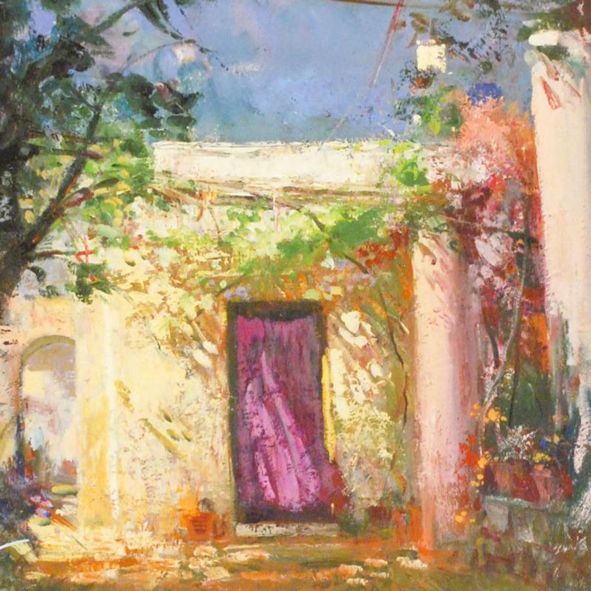 Pino (1939-2010), "In The Shadows" Limited Edition on Canvas, Numbered and Hand Signed with Certificate of Authenticity.