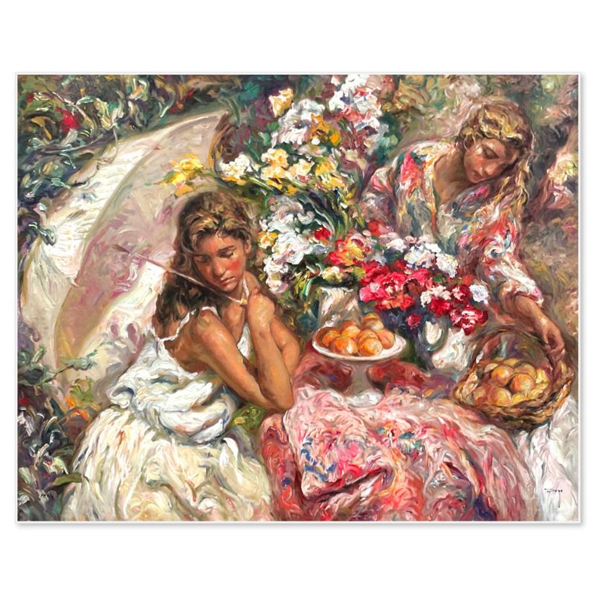 Royo, "Adorando La Mesa" Limited Edition Printer's Proof on Clay-Board (29" x 36"), Numbered 2/3 and Hand Signed with Letter of Authenticity.