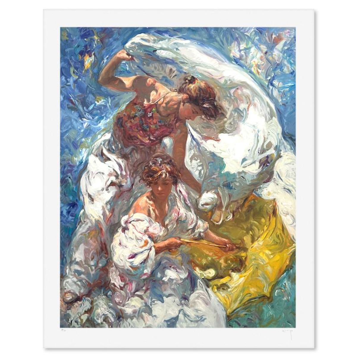 Royo, "Mediterraneo" Limited Edition Printer's Proof Serigraph (43" x 34"), Numbered 1/8 and Hand Signed with Letter of Authenticity.