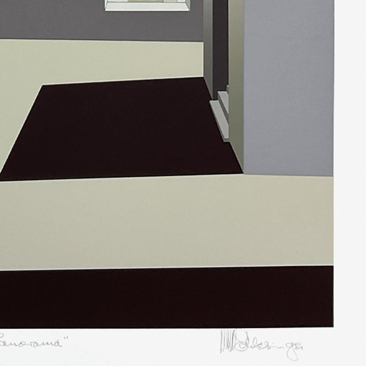 William Schlesinger (1915-2011), "Panorama" Limited Edition Serigraph, Numbered 155/210 and Hand Signed with Letter of Authenticity (Disclaimer)