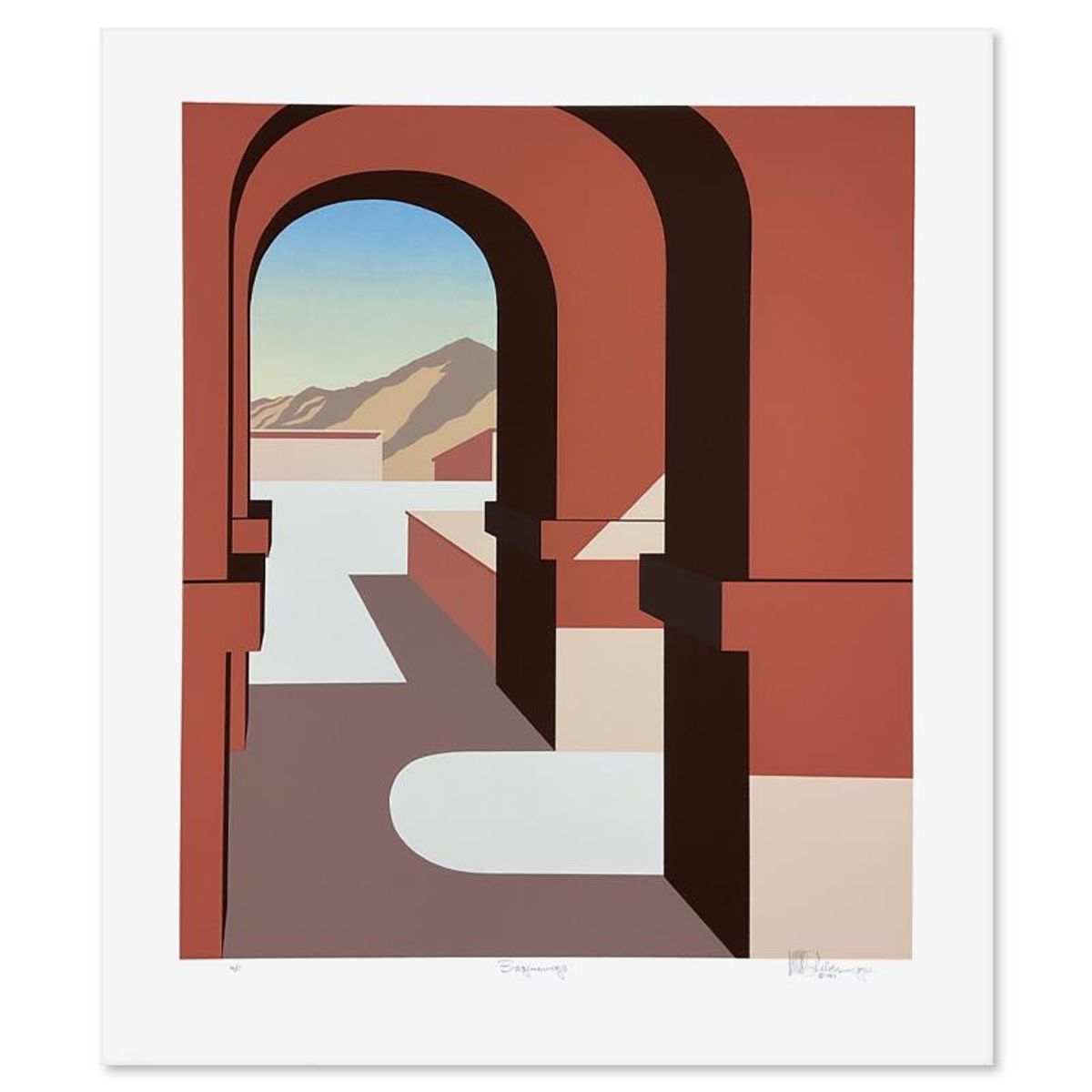 William Schlesinger (1915-2011), "Beginnings" Limited Edition Serigraph from an HC Edition, Hand Signed with Letter of Authenticity